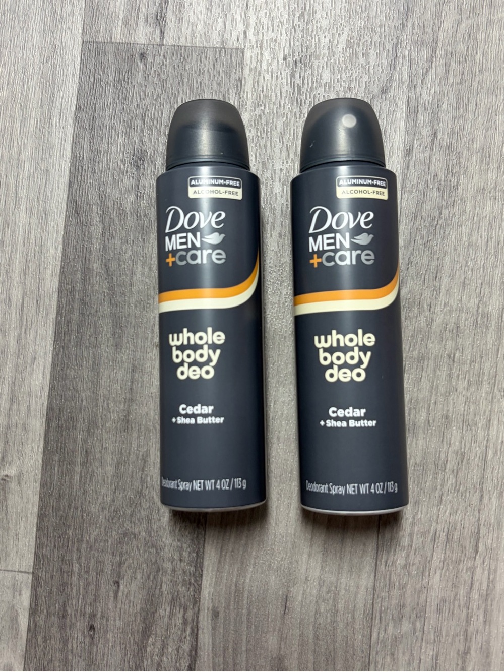 Dove Men+Care Whole Body Deo Spray Cedar with Shea Butter - Black
